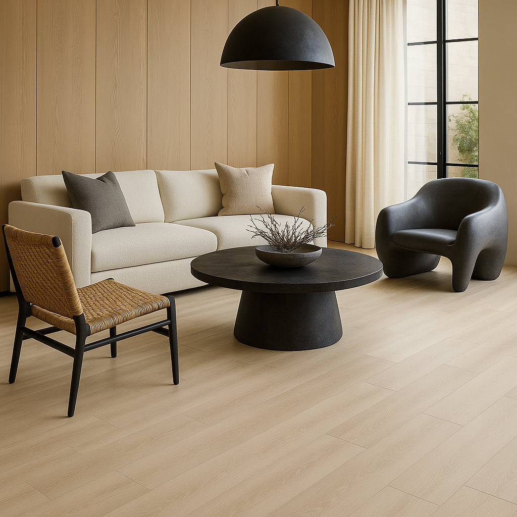 CALI Laguna Crystal Crescent Vinyl Plank Flooring - Waterproof, Scratch-Resistant, 20-mil Wear Layer, 18.15 sq ft Carton