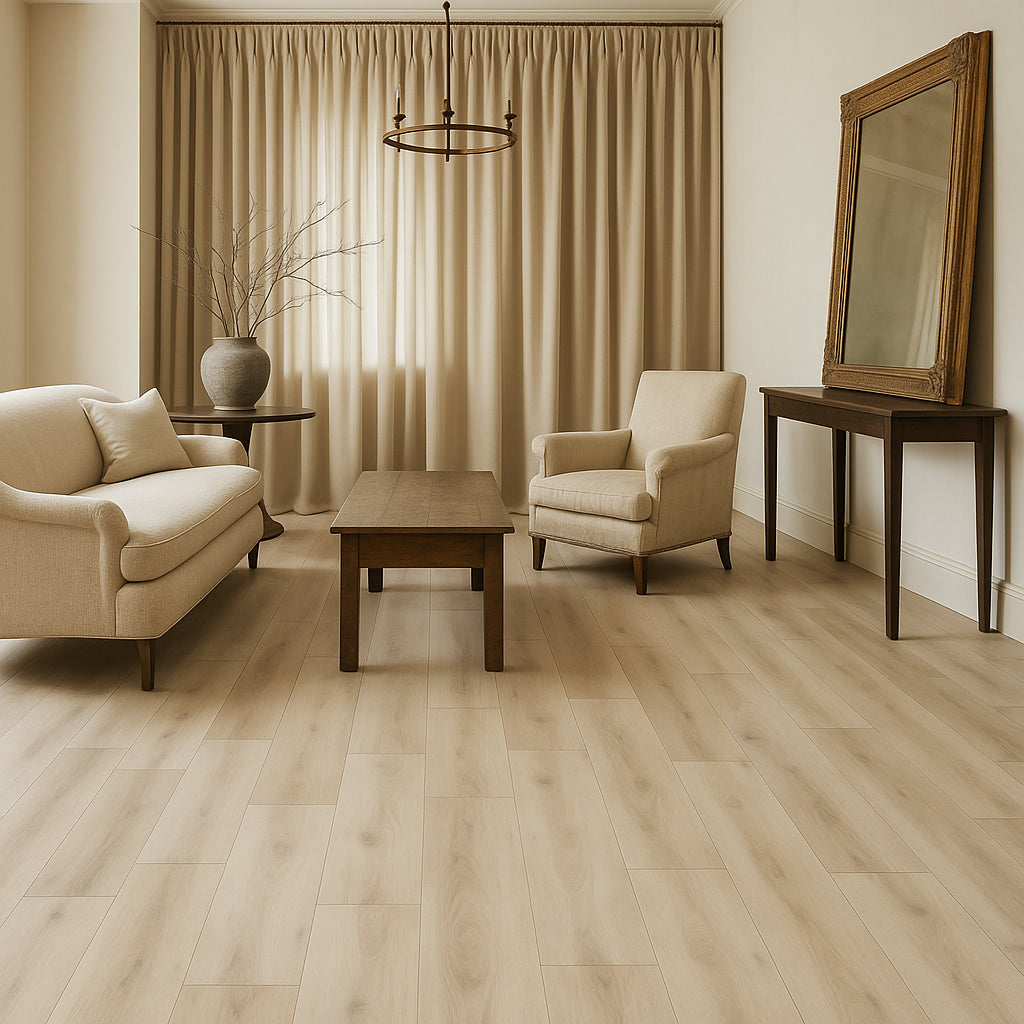 CALI Salty Strand Luxury Vinyl Plank Flooring - Waterproof, 20-mil Wear Layer, 26.62 sq ft Carton