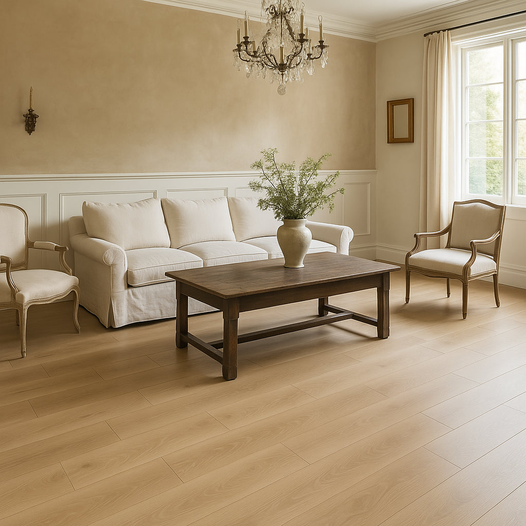 CALI Laguna Sawdust Stroll Vinyl Plank Flooring - 20-mil, Waterproof, 18.15 sq ft Carton
