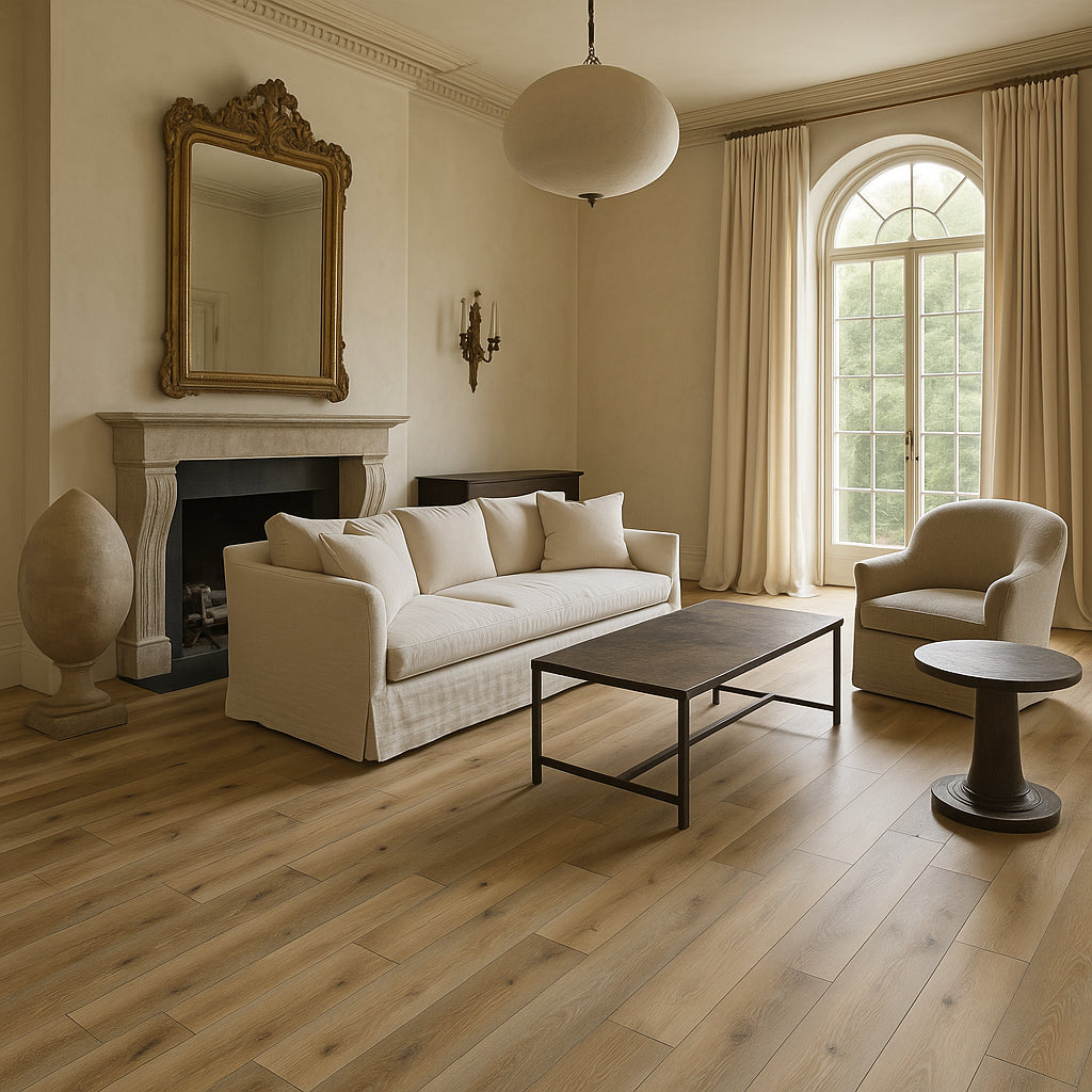 CALI Natural Elm Waterproof Luxury Vinyl Plank Flooring - 24.03 sq ft Carton, 20-mil Wear Layer, Easy Installation