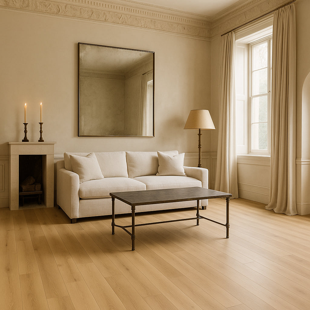 CALI Morro Beige Luxury Vinyl Plank Flooring - 20-mil Wear Layer, Waterproof, 26.62 sq ft Carton