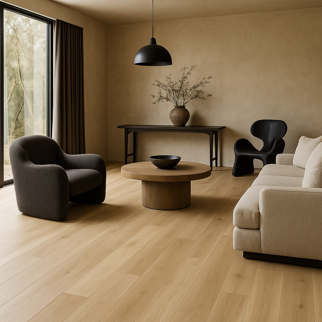 CALI Laguna Sandstone Wash Vinyl Plank Flooring - 20-mil Wear Layer, Waterproof, 18.15 sq ft Carton