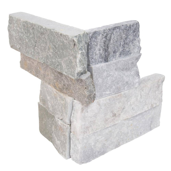 MSI Alaska Gray Ledger Corner 6 in. x 6 in. x 6 in. Natural Marble Wall Tile (2.5 sq. ft. / Case)