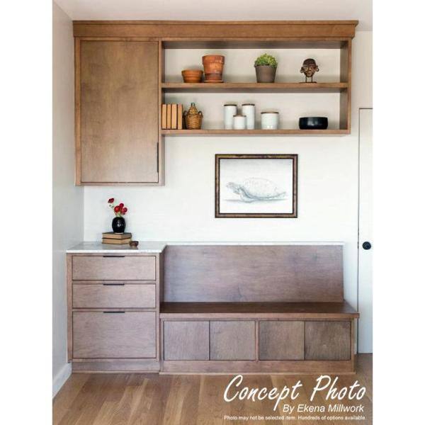 Ekena Millwork 2-1/4 in. x 94-1/2 in. x 3 in. Unfinished Wood Alder Bedford Carved Crown Moulding