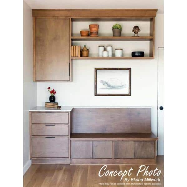 Ekena Millwork 2-7/8 in. x 94-1/2 in. x 4 in. Unfinished Wood Alder Bedford Carved Crown Moulding