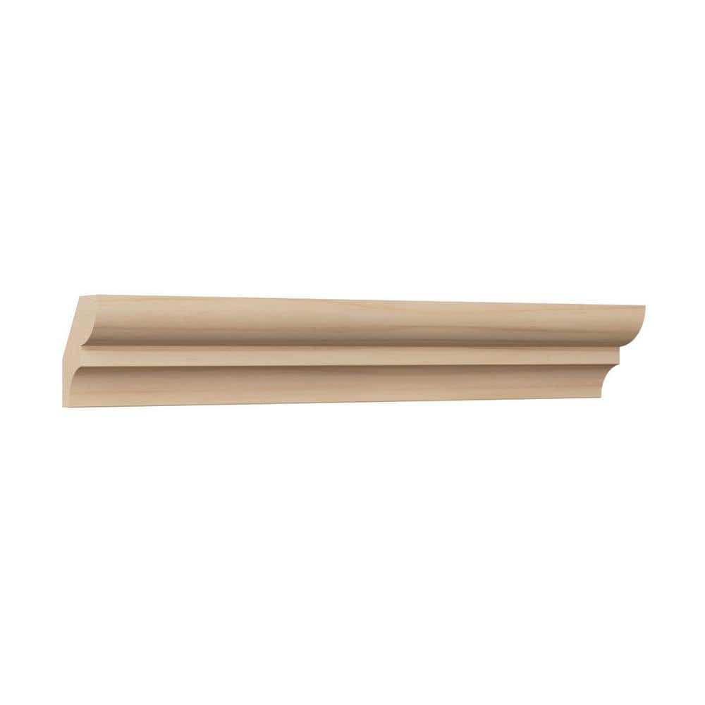 Ekena Millwork WM75 0.56 in. D x 1.63 in. W x 96 in. L Wood Alder Crown Moulding