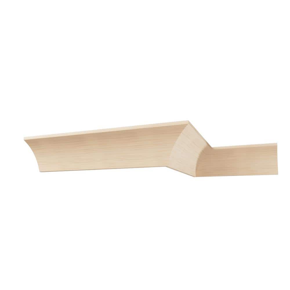 Ekena Millwork WM291 0.75 in. D x 5.25 in. W x 96 in. L Wood Alder Crown Moulding