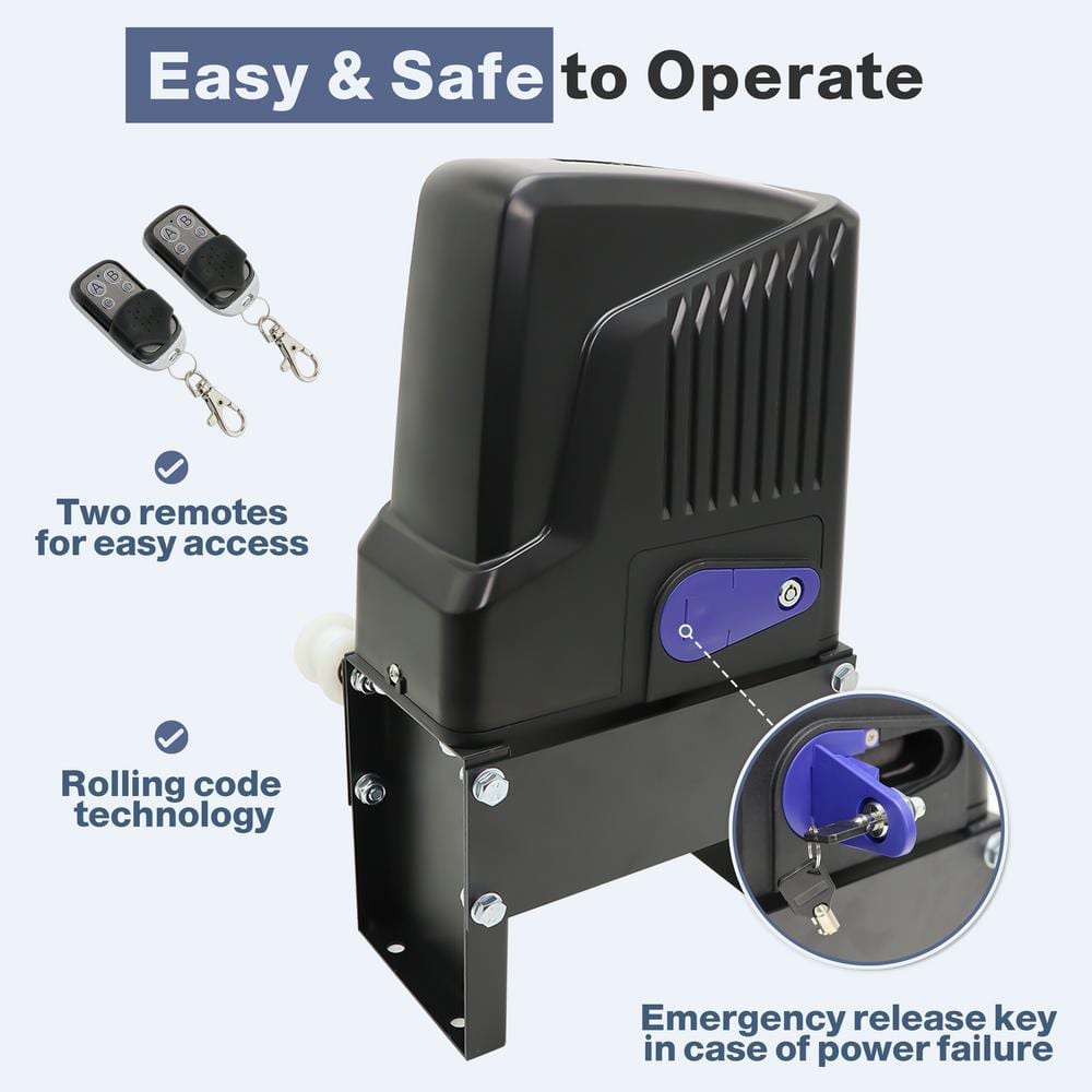 ALEKO Chain-Driven Sliding Gate Opener - AC1100 Accessory Kit