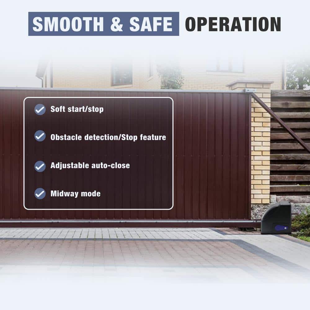 ALEKO Gear-Driven Sliding Gate Opener - AR500 Basic Kit