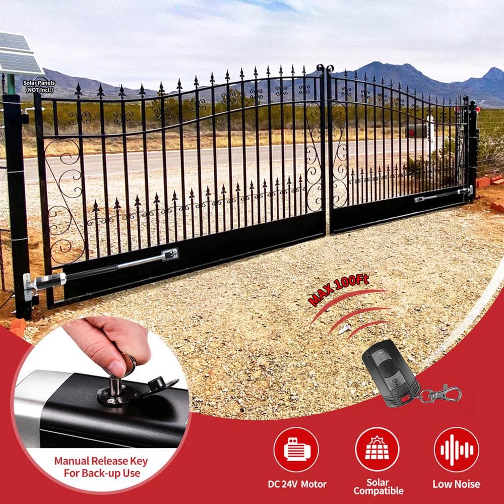 ALEKO Smart Single Swing Gate Operator - GG650/AS650 AC/DC - ETL Certified - Accessory Kit ACC5