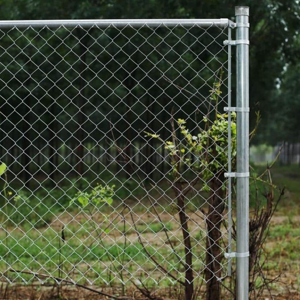 ALEKO 4 ft. x 50 ft. 11.5-Gauge Galvanized Steel Chain Link Fabric