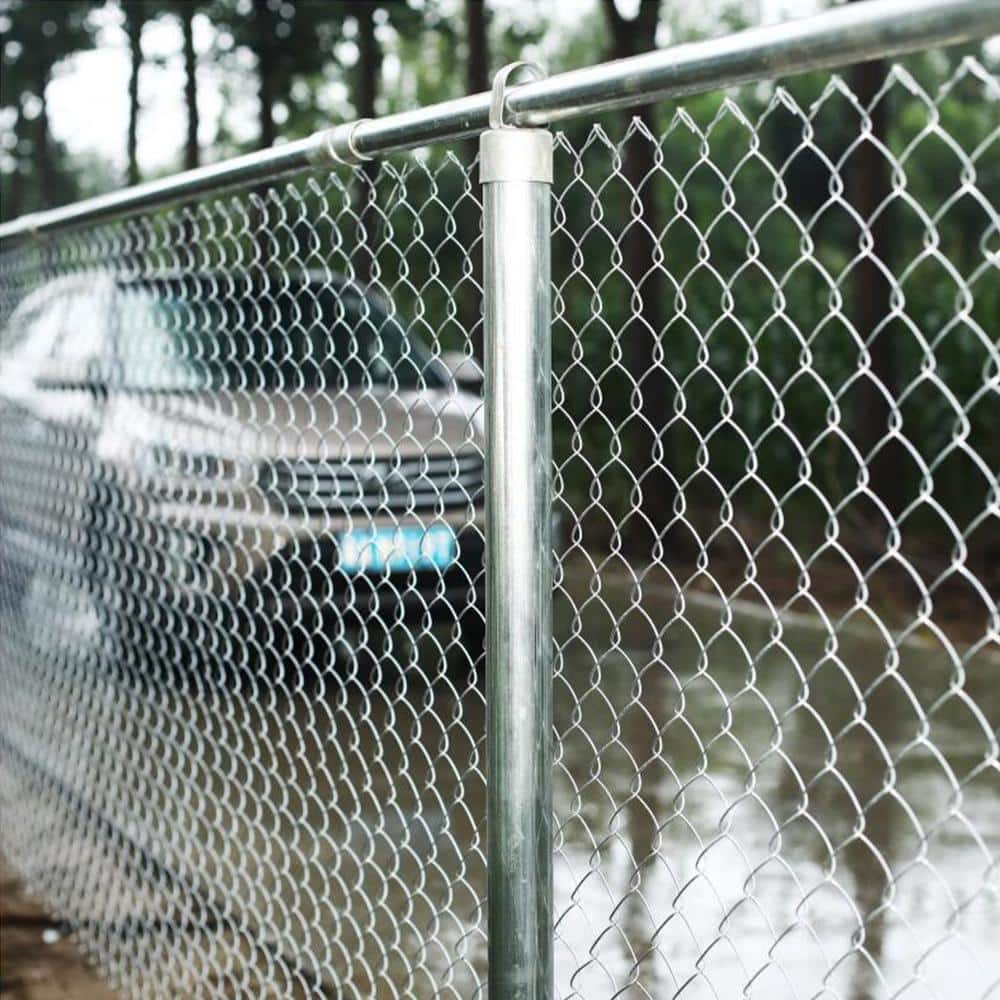 ALEKO 4 ft. x 50 ft. 11.5-Gauge Galvanized Steel Chain Link Fabric