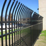 ALEKO 8 ft. x 6 ft. Each 8-Panel Steel Fence Kit - Curved Top Style