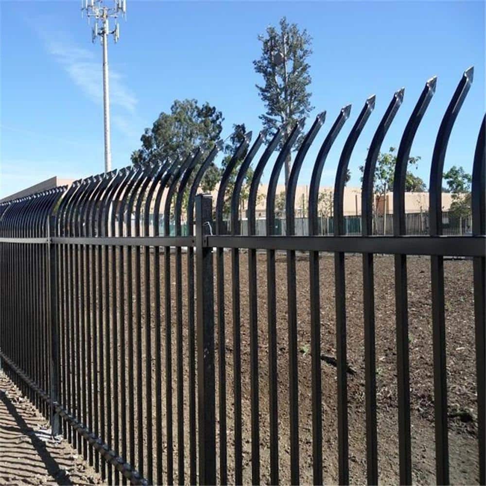 ALEKO 8 ft. x 6 ft. Each 8-Panel Steel Fence Kit - Curved Top Style