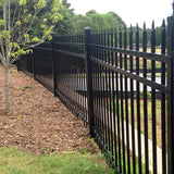ALEKO 8 ft. x 6 ft. 8-Panel Steel Fence Kit-Straight Top Style Each