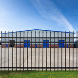 ALEKO 8 ft. x 6 ft. 8-Panel Steel Fence Kit-Straight Top Style Each