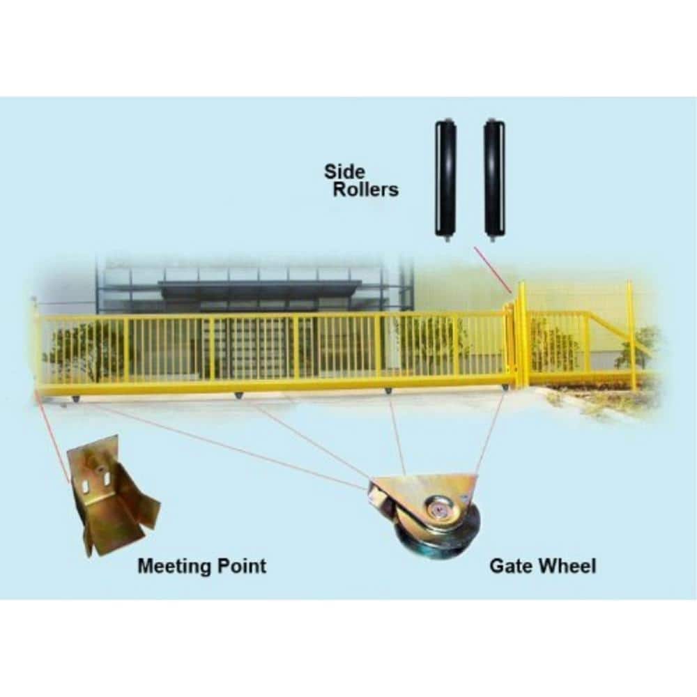 ALEKO 4 in. V-Groove Metal Gate Wheel for V-Profile Sliding Gate Tracks
