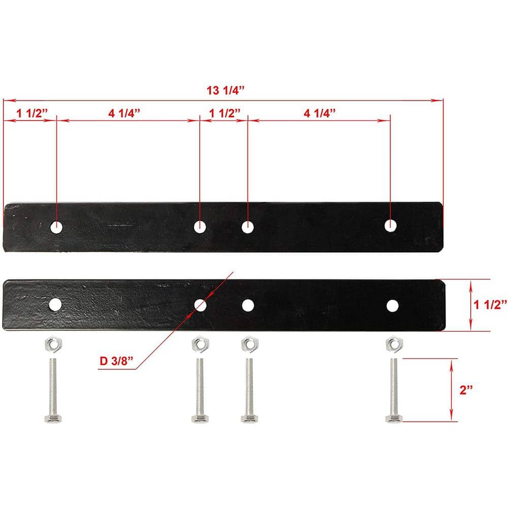 ALEKO Driverway Gate Universal Gate Attach Metal Bracket for Swing Gate Openers Set of 2