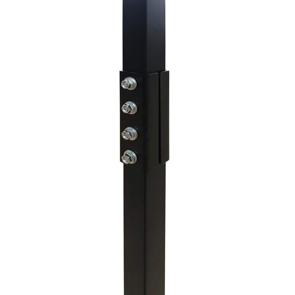 ALEKO Universal Keypad Metal Gooseneck 22 in x 3 in Mounting Post - Black