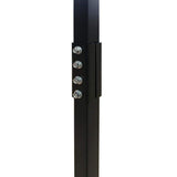 ALEKO Universal Keypad Metal Gooseneck 22 in x 3 in Mounting Post - Black