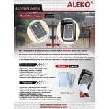 ALEKO Universal Touch Plastic Wired Keypad - LM174P 12/24V