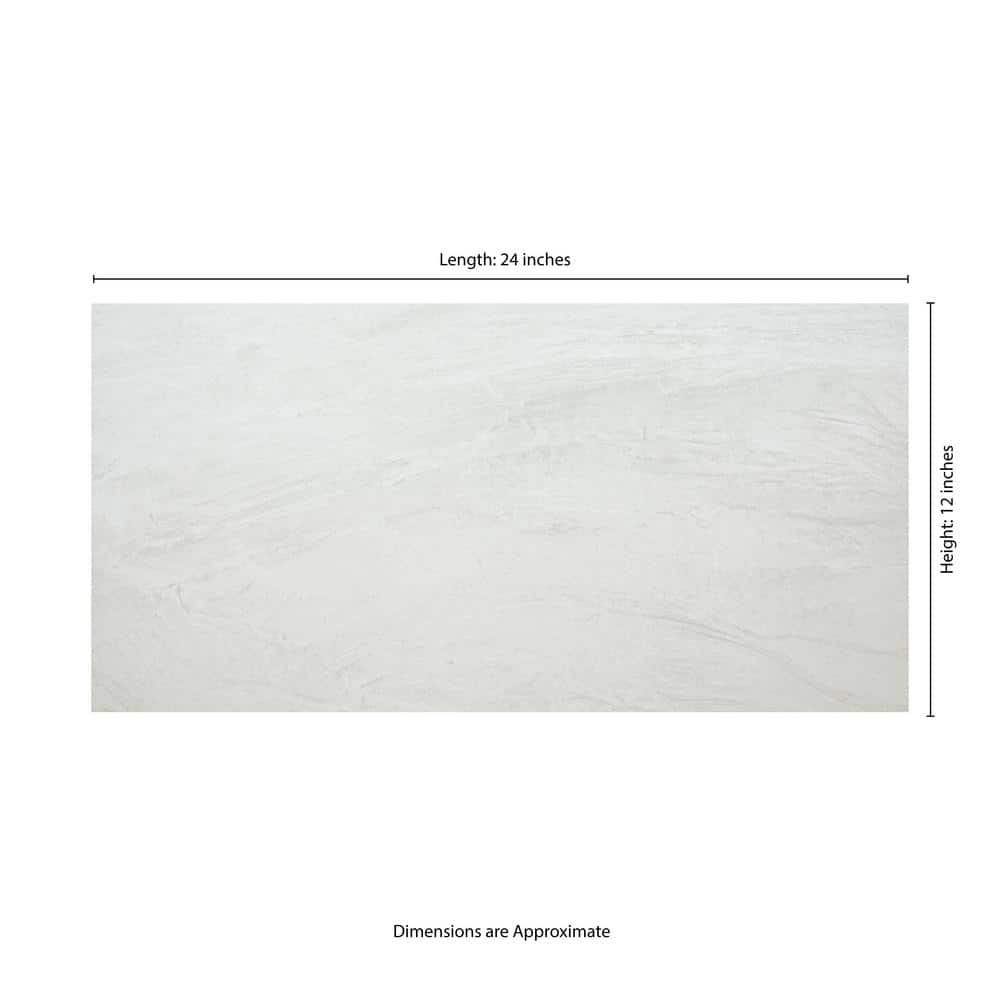 MSI Alexandra White 12 in. x 24 in. Matte Porcelain Marble Look Floor and Wall Tile (16 sq. ft. /Case)