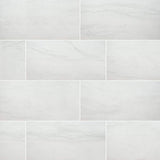 MSI Alexandra White 12 in. x 24 in. Matte Porcelain Marble Look Floor and Wall Tile (16 sq. ft. /Case)