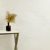 Alexandra White 12 in. x 24 in. Matte Porcelain Marble Look Floor and Wall Tile (16 sq. ft./Case)