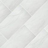 MSI Alexandra White 12 in. x 24 in. Matte Porcelain Marble Look Floor and Wall Tile (16 sq. ft. /Case)