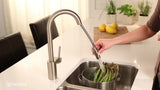 Moen Align Single-Handle Pull-Down Kitchen Faucet with Reflex and Power Clean, Matte Black