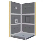 ALINO 1/2 in. x 32 in. x 48 in. XPS Cement Waterproof Backer Board (4-Pack)