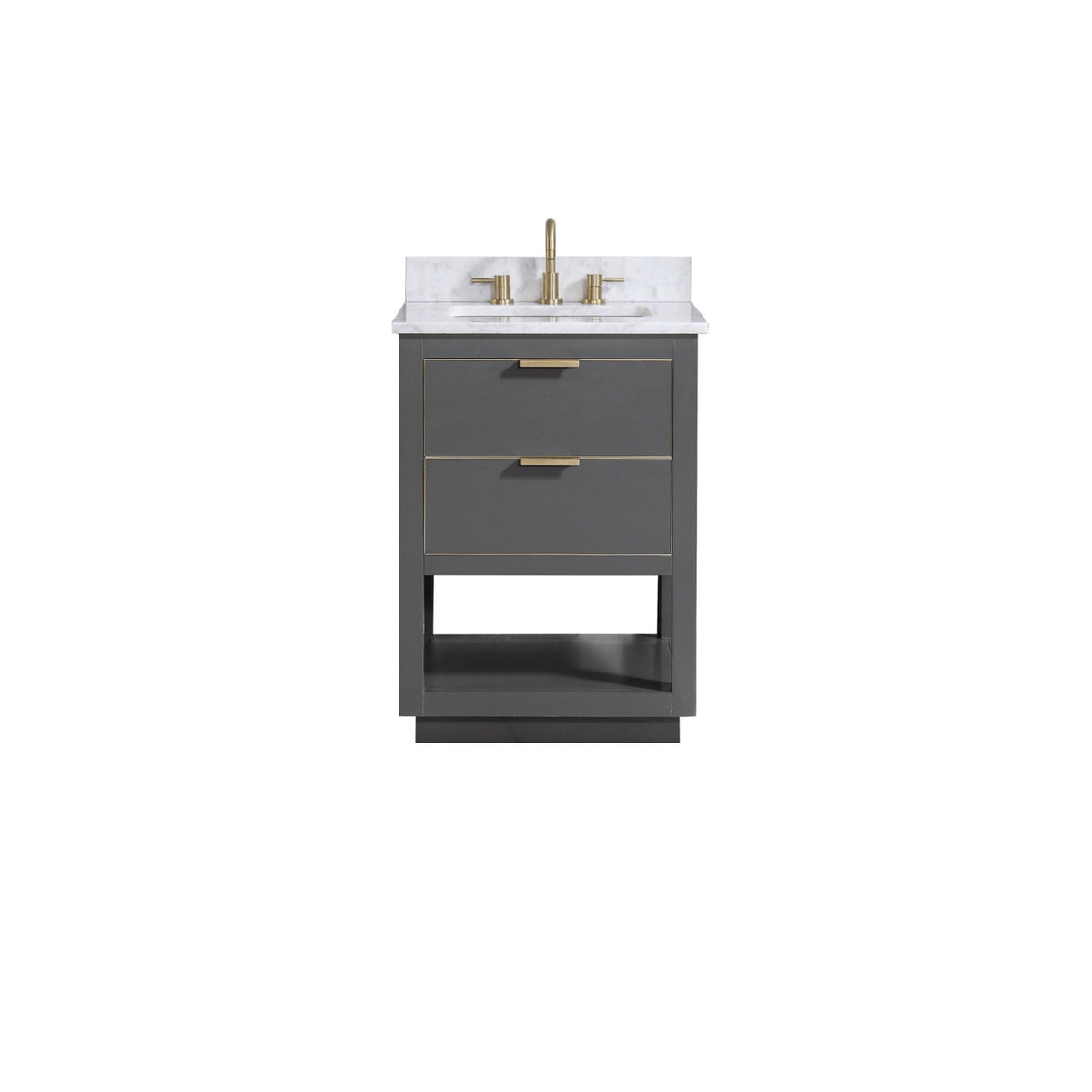 Avanity Allie 24-in Twilight Gray Bathroom Vanity Cabinet