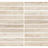 Daltile Calligo Almond 12 in. x 10 in. Glazed Ceramic Stacked Mosaic Tile (8.3 sq. ft./case)
