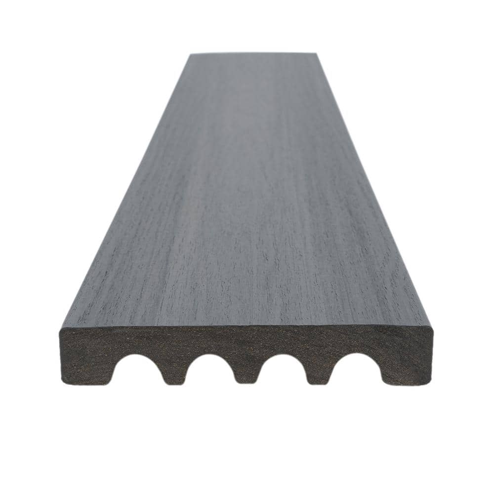 MoistureShield Elevate Alpine Gray 1 in. x 5.4 in.x 20 ft. Solid Edge Capped Composite Decking (10-Pack) (H-Pack)