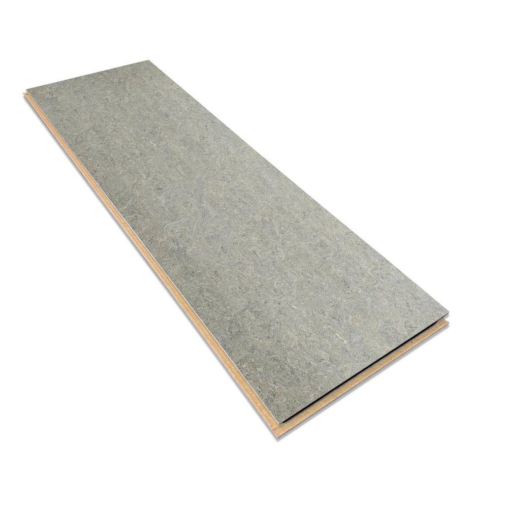 Marmoleum Cinch Loc Seal Alpine Mist 9.8 mm T x 11.81 in. W x 35.43 in. L Waterproof Laminate Floor Tile (20.34 sq. ft./Case)