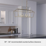 Hunter Laurel Ridge 6-Light Alturas Gold Linear Chandelier