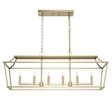 Hunter Laurel Ridge 6-Light Alturas Gold Linear Chandelier
