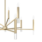 Hunter Sunjai 9-Light Alturas Gold Candlestick Chandelier