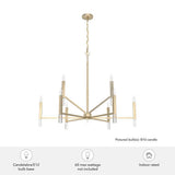 Hunter Sunjai 9-Light Alturas Gold Candlestick Chandelier