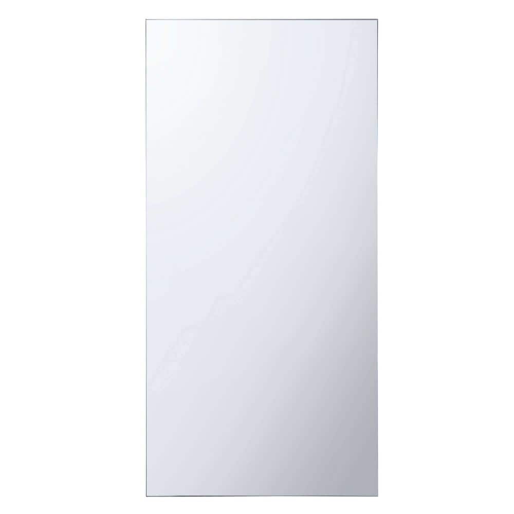 FINE FIXTURES 20 in. x 40 in. Recessed or Surface Wall Mount Medicine Cabinet with Mirror in Silver