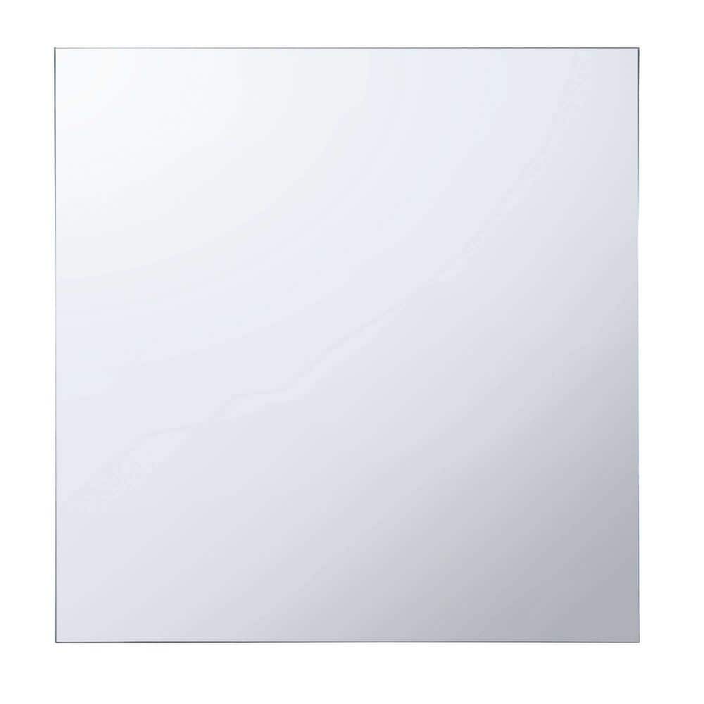 FINE FIXTURES 24 in. W x 24 in. H Recessed or Surface Wall Mount Medicine Cabinet with Mirror in Silver