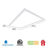 Metalux 2 ft. x 4 ft. 4500 Lumens Integrated LED Flat Panel Light 4000K