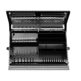Montezuma 31 in. W x 16 in. D Portable Triangle Top Tool Chest for Sockets, Wrenches and Screwdrivers in Aluminum