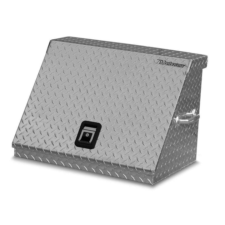Montezuma 27 in. W x 18 in. D Portable Triangle Top Tool Chest for Sockets, Wrenches and Screwdrivers in Aluminum