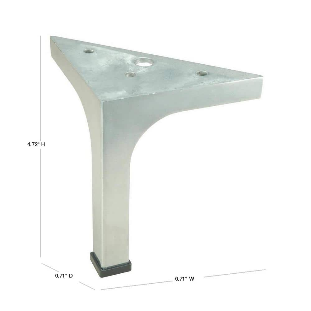 Richelieu 4-23/32 in. Aluminum Alloy Furniture Leg