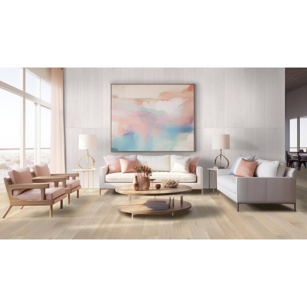 A&A Surfaces Woodridge Amadeus Oak 0.28 in. x 6.5 in. Waterproof Wire Brushed Engineered Hardwood Flooring (1040.16 sq. ft./pallet)