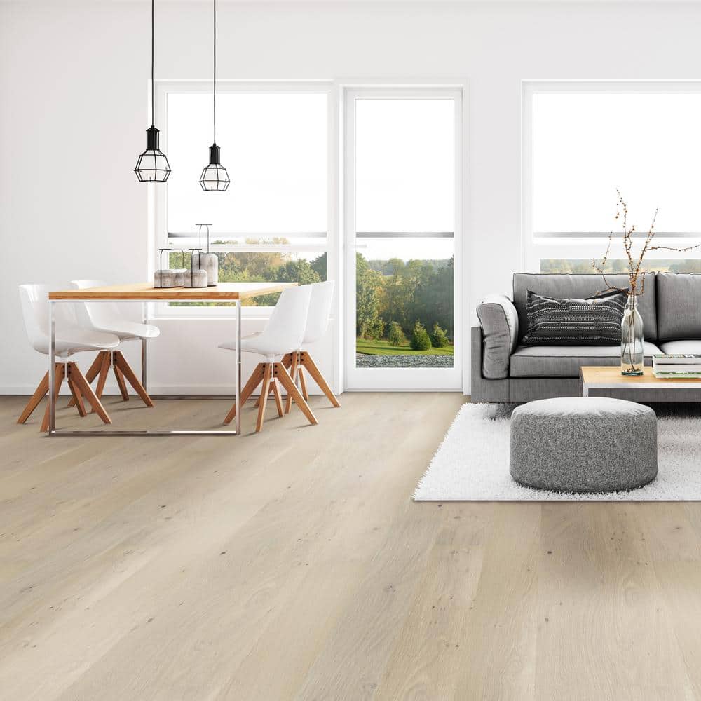 A&A Surfaces Woodridge Amadeus Oak 0.28 in. x 6.5 in. Waterproof Wire Brushed Engineered Hardwood Flooring (21.67 sq. ft./case)