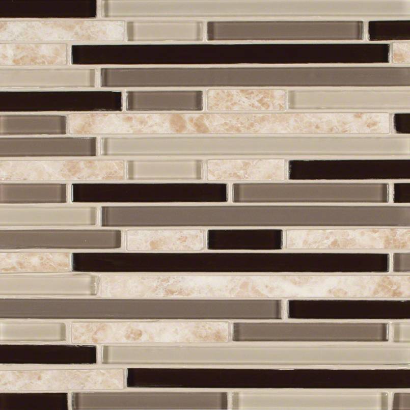 MSI Amalfi Cafe Interlocking 12 in. x 12 in. x 6 mm Glass and Porcelain Mesh-Mounted Mosaic Tile (15 sq. ft./case)