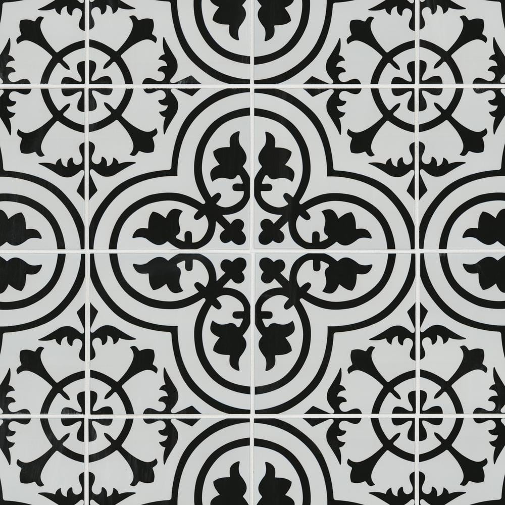 MSI Amantus 8 in. x 8 in. Encaustic Matte Porcelain Floor and Wall Tile (5.16 sq. ft./Case)