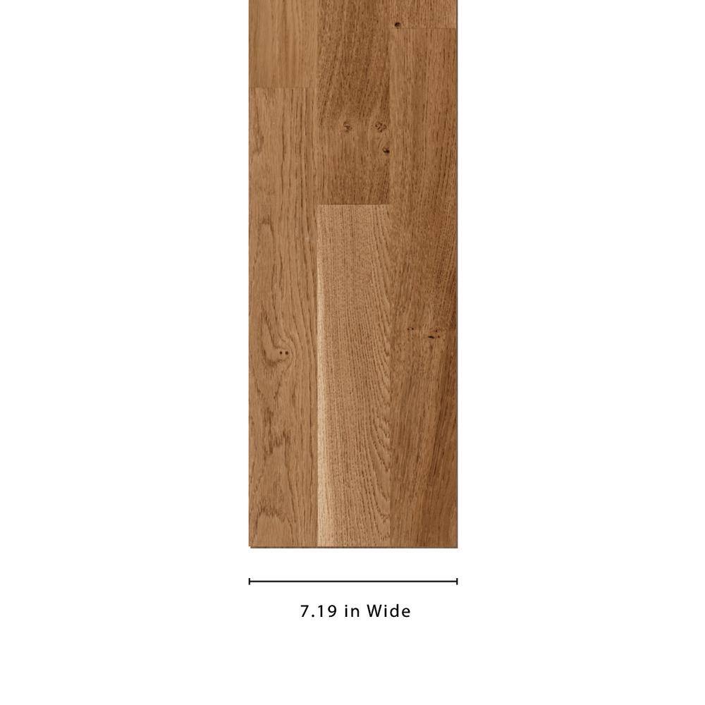 Baltic Wood Amber European Oak 1/2 in. T x 7.2 in. W Click Lock Wire Brushed Engineered Hardwood Flooring (38.6 sq.ft./case)